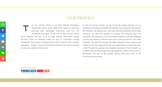 Our Profile / PROFIL SEKOLAH